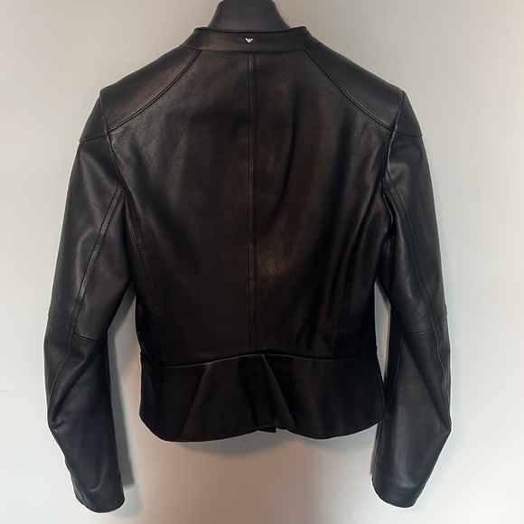 Armani Jeans Women’s Leather Jacket - Picture 6 of 10